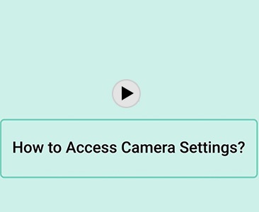 How to access camera settings